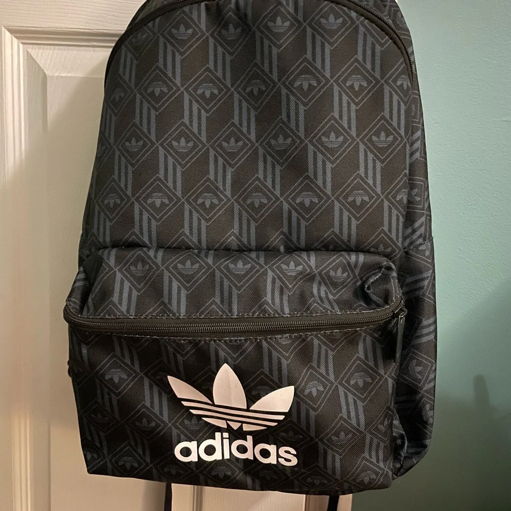 Adidas Navy Patterned Backpack - Picture 2 of 4